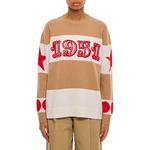 Макс Мара Dirce свитер с звездным принтом MaxMara, бежевый - фото