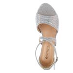 Босоножки Delamore на блочном каблуке Patrizia, серебряный - фото 5