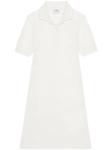Courrèges платье с воротником поло, нейтральный - фото
