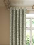 Парные подшитые шторы Hidcote Weave с люверсами John Lewis, Green - фото