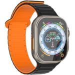 Ремешок Apple совместимый силиконовый материал IBOANN, цвет Starlight Orange - фото 7