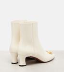 Кожаные ботильоны VLogo Valentino Garavani, слоновая кость - фото 2