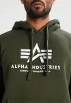 Толстовка с капюшоном Alpha Industries, Dark Green - фото 4