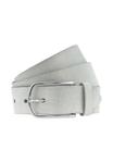 Ремень кожаный Vanzetti, цвет White Silver - фото