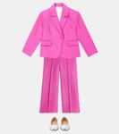 Брюки из льна и хлопка Chloé Kids, розовый - фото 2