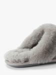 Тапочки-мюлы из овчины John Lewis, средне-серый - фото 3