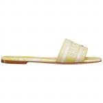 DIOR Dway Slide Slippers Women's Yellow - фото 3