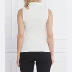 Облегающий топ драка Hugo, белый - фото 3