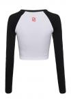 Топ Dangerous DNGRS BOLD LONGSLEEVES, White Black/White - фото 6