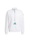 Толстовка Adidas Golf EQUIPMENT QUARTER-ZIP, White - фото 5