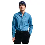 Рубашка Gant Slim Indigo Bd, синий - фото