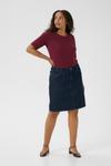 Юбка KAFFE CURVE Elisa, темно-синий - фото 3