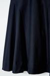 Округлая юбка миди COS, темно-синий - фото 6