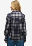 Блуза Superdry & Co Button-down blouse, Navy/Green Check/Blue - фото 3