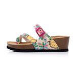 Шлепанцы женские Golofi, цвет 117 black small flower - фото 15