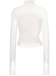 Eckhaus Latta сетчатый топ с высоким воротником, белый - фото 2