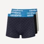 Трусы-боксеры Umbro Myko, черный / серый - фото