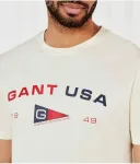 Футболка с рисунком Regular fit Gant, белый - фото 4