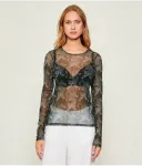 Блуза regular fit Silvian Heach, зеленый - фото