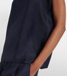 Даша шелковый топ Asceno, Midnight - фото 6