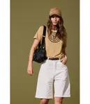 Джинсовые шорты Regular fit Aeronautica Militare, белый - фото 3