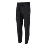 Штаны nb логотип тканые джоггеры New Balance, черный - фото
