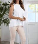 Майка Dempsey белого цвета Mudpie - фото