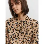 Платье Vero Moda Isa long sleeve, коричневый - фото 4