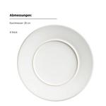 Тарелка обеденная Mäser Unico 4er-Set, керамика - белая - фото 4