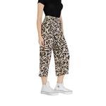 Укороченные брюки из бежевой вискозы Ichi, бежевый - фото 4