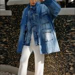 CF Tracing джинсовая куртка мужская синяя Lining, синий - фото 4