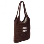 MIU MIU Хлопковая сумка-шоппер Айви - фото 2