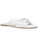 Босоножки-шлепанцы с узлом MMK Елена Michael Kors, белый - фото