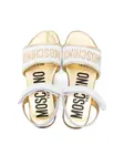 Сандалии с логотипом Moschino Kids, белый - фото 3