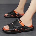 Шлепанцы мужские Deerway, черный/оранжевый - фото 20