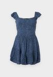 Платье Hollister Co. FLUTTER SLEEVE PINCH BUST MINI SKORT DRESS, Blue/Dark Blue - фото 5