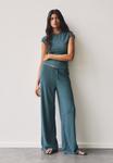 Брюки PULL&BEAR Trousers, Blue - фото 2