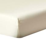 Простыня Homescapes кремовый, 140/190 см - фото