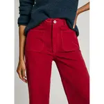 Брюки Pepe Jeans Celia Flare Fit, красный - фото 5