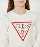 Толстовка детская Guess с круглым вырезом, экрю - фото 4