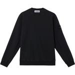 Свитшот с логотипом STONE ISLAND, черный - фото