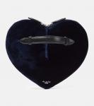 Бархатный клатч le cœur с сердечком Alaïa, синий - фото