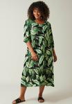 Повседневное платье PALM PRINT Evans, зеленый - фото 2