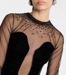 Украшенное бархатное платье Miss Sohee, черный - фото 4