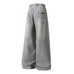 Джинсы Unisex TALKING TOM, Голубые (Стиль Пэчворк) - фото 7