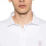 Поло из стрейч-джерси Brunello Cucinelli, белый - фото