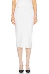Юбка миди Alessandra Rich, White - фото