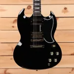 Gibson SG Custom с 2 звукоснимателями - Эбони-CS302089 - фото 2