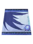 Мини-юбка с принтом Stella Pucci Junior, синий - фото