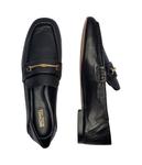 Лоферы мужские Michael Kors кожаные с пряжкой, черный - фото 4